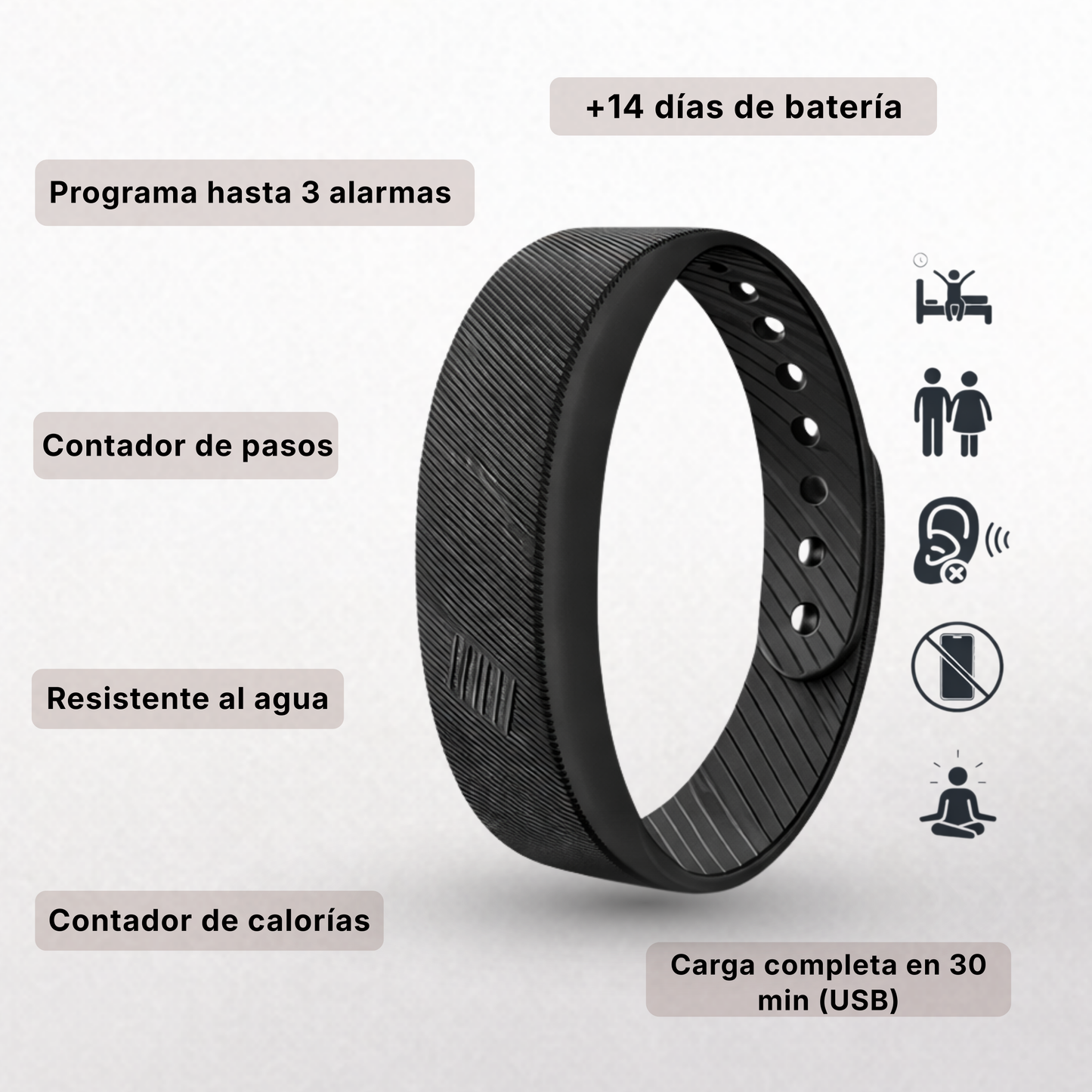NUMA: Pulsera Despertador con Vibración